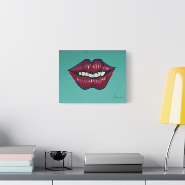 Vibrant Lips Canvas Art, Colorful Wall Decor, Funky Home Aesthetic, Unique Gift for Art Lovers, Modern Living Room Decor - Image 7