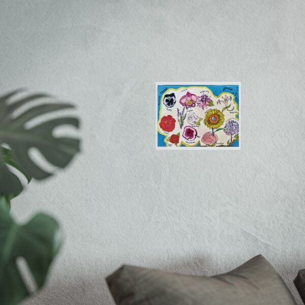 Zodiac Flowers – Vibrant Floral Fine Art Poster - Image 2