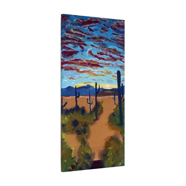 Strange Clouds Canvas Print | Desert Sunset Wall Art, Boho Nature Decor, Landscape Gift - Image 2