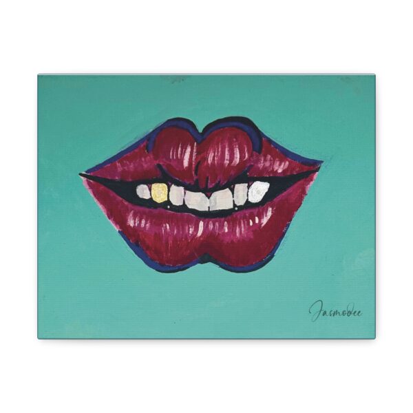 Vibrant Lips Canvas Art, Colorful Wall Decor, Funky Home Aesthetic, Unique Gift for Art Lovers, Modern Living Room Decor - Image 5