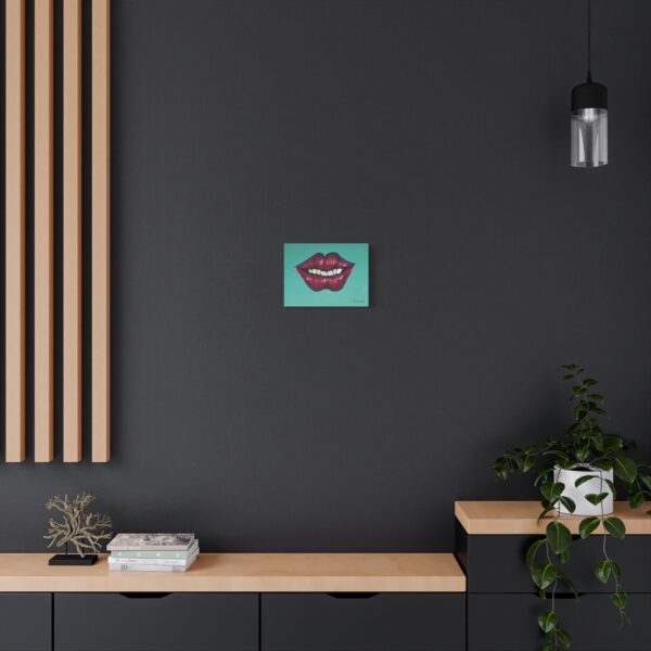 Vibrant Lips Canvas Art, Colorful Wall Decor, Funky Home Aesthetic, Unique Gift for Art Lovers, Modern Living Room Decor - Image 4