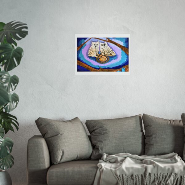 Whimsical Owl Fine Art Poster – The Owl Family - Image 8