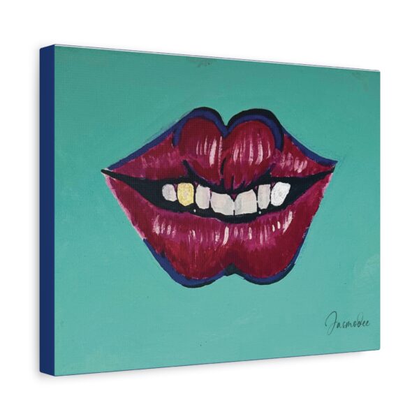 Vibrant Lips Canvas Art, Colorful Wall Decor, Funky Home Aesthetic, Unique Gift for Art Lovers, Modern Living Room Decor - Image 6