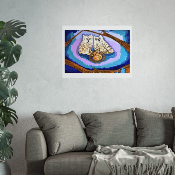 Whimsical Owl Fine Art Poster – The Owl Family - Image 11