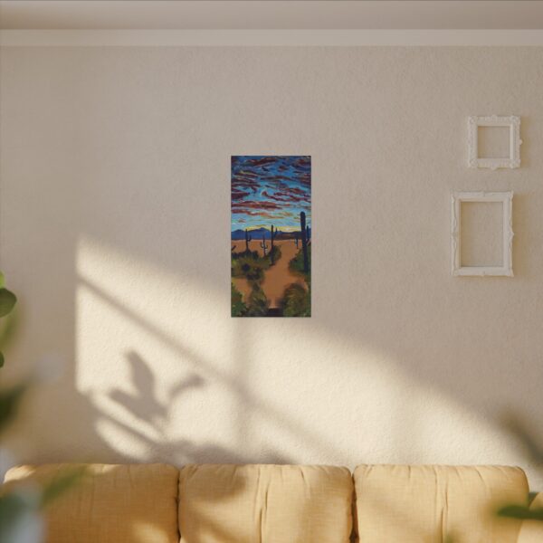 Strange Clouds Canvas Print | Desert Sunset Wall Art, Boho Nature Decor, Landscape Gift - Image 3
