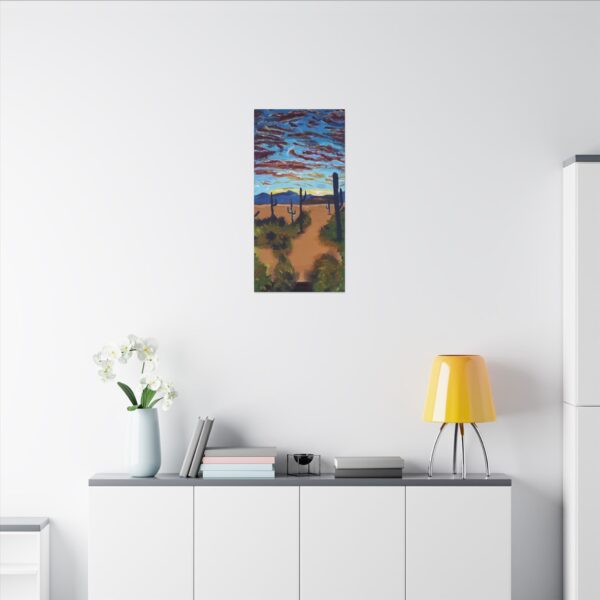 Strange Clouds Canvas Print | Desert Sunset Wall Art, Boho Nature Decor, Landscape Gift - Image 4