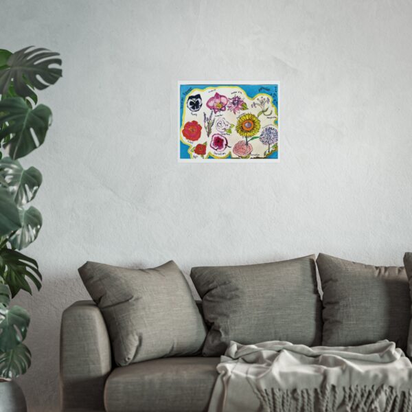 Zodiac Flowers – Vibrant Floral Fine Art Poster - Image 5